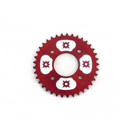 Couronne 420 - 58mm - 37 Dents - Alu - Rouge