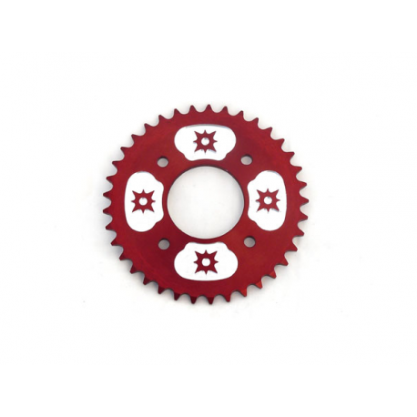 Couronne 420 - 58mm - 37 Dents - Alu - Rouge